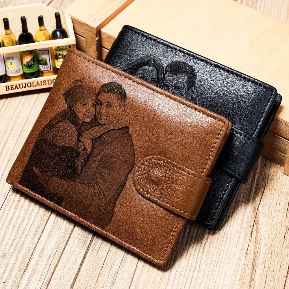 Men's Casual Retro Large Capacity Leather Wallets - myphotowallet