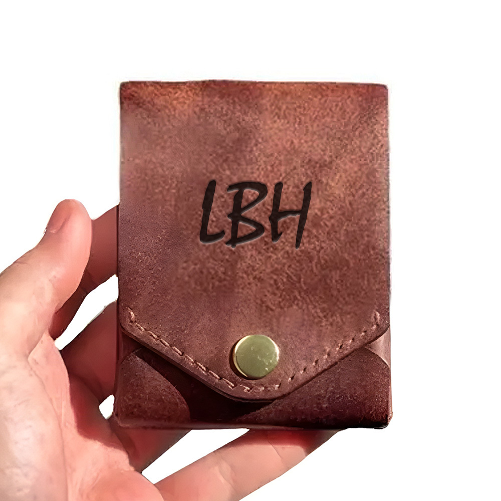 Retro Creative Magnetic Men's Wallet Winter Popular Fashion Solid Color Multi-Function Storage Card Holder - myphotowallet
