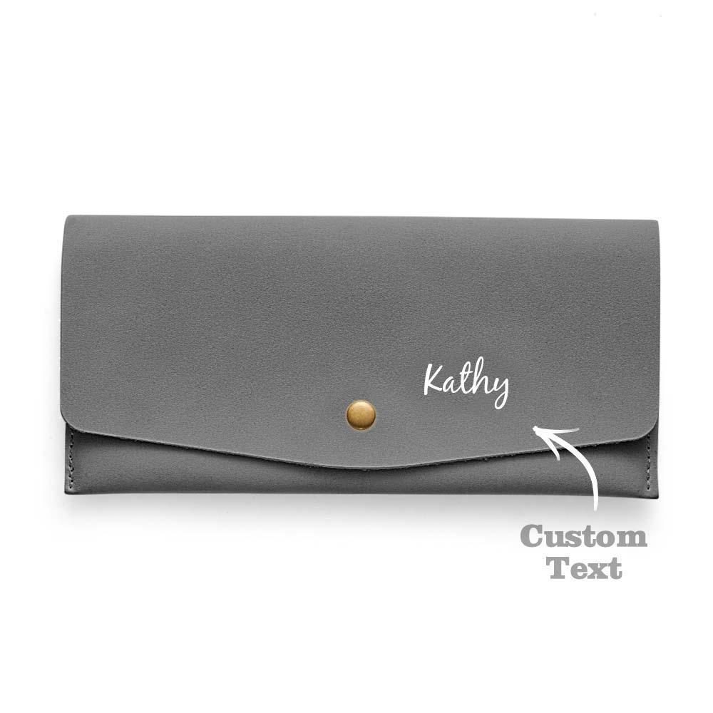 Personalized Bridesmaids Gift Slim Distressed Leather Women's Wallet leather Purse Wallet Gift for Her - Myphotowallet