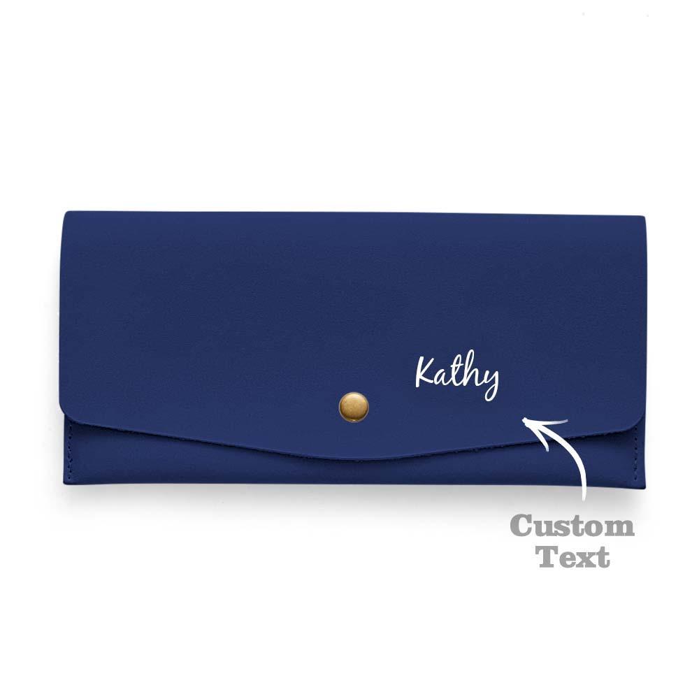 Personalized Bridesmaids Gift Slim Distressed Leather Women's Wallet leather Purse Wallet Gift for Her - Myphotowallet