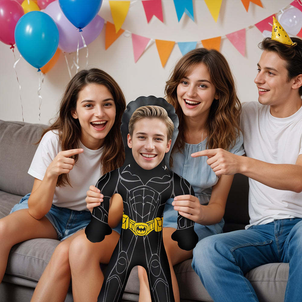 Personalized Blow Up Dolls Superhero Inflatable Minime Balloon Custom Face Hero Air Minime for Him/Kids - GiftLab