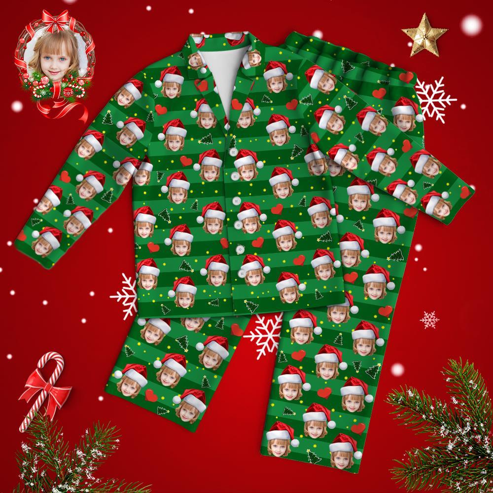 Custom Face Christmas Pajamas - Heart Christmas Gifts - 