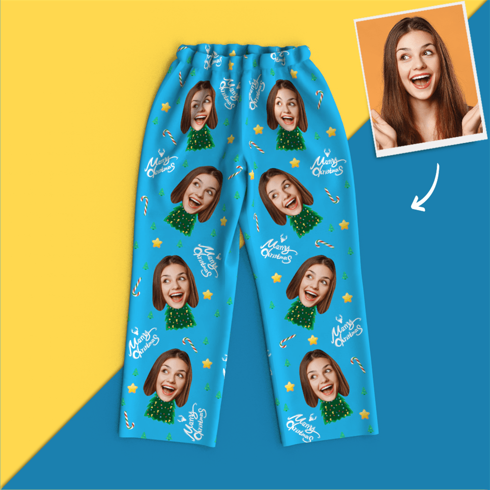 Custom Face Pajamas - Christmas Tree - 