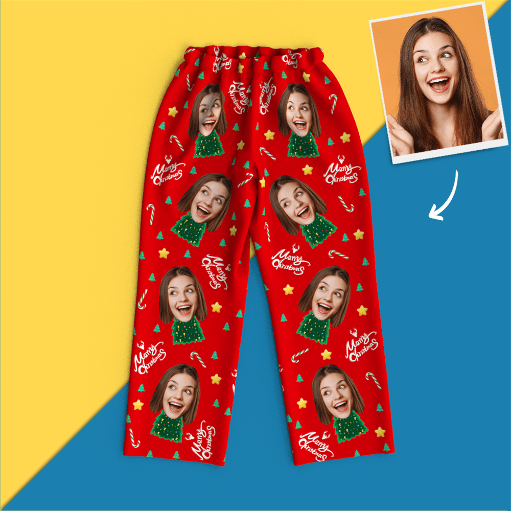 Custom Face Pajamas - Christmas Tree - 
