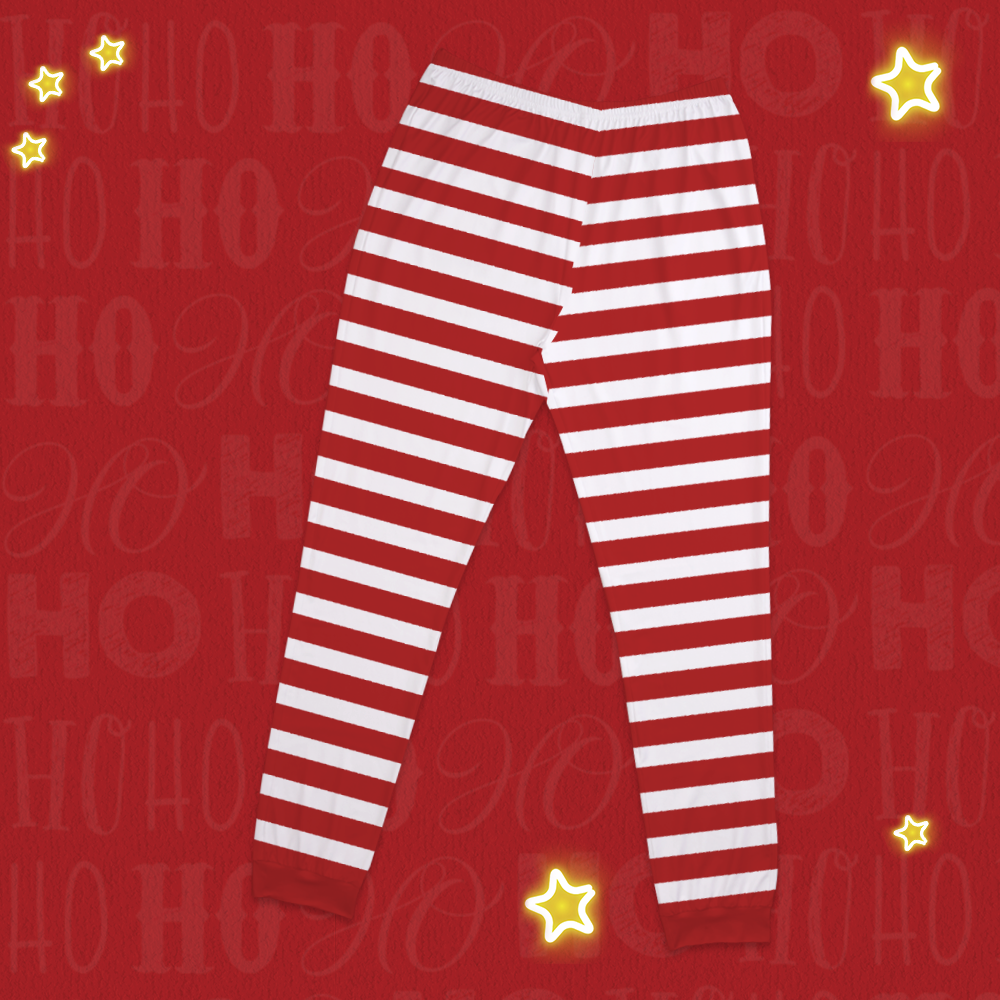 Custom Classic Red And Green Christmas Pajamas Set-Pajama Bottoms - 