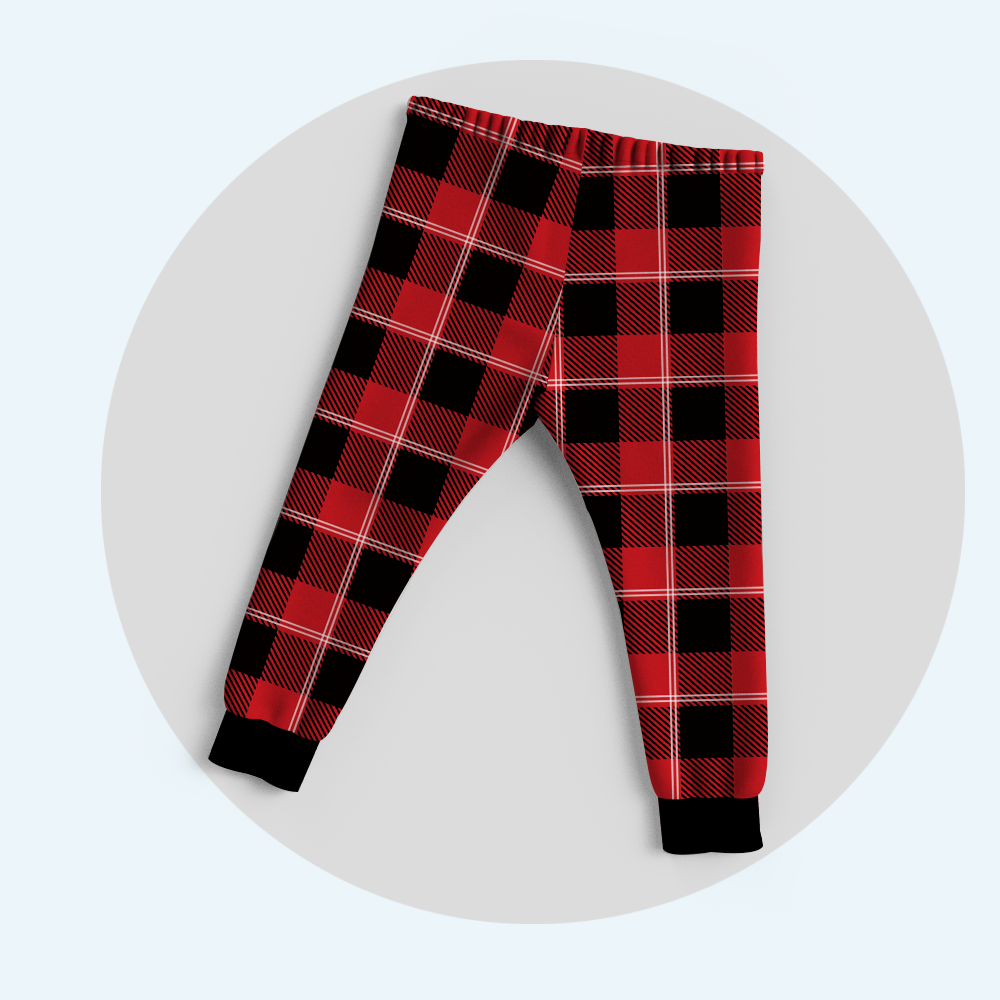 Custom Family Pajamas Classic Red Tartan Pants - 