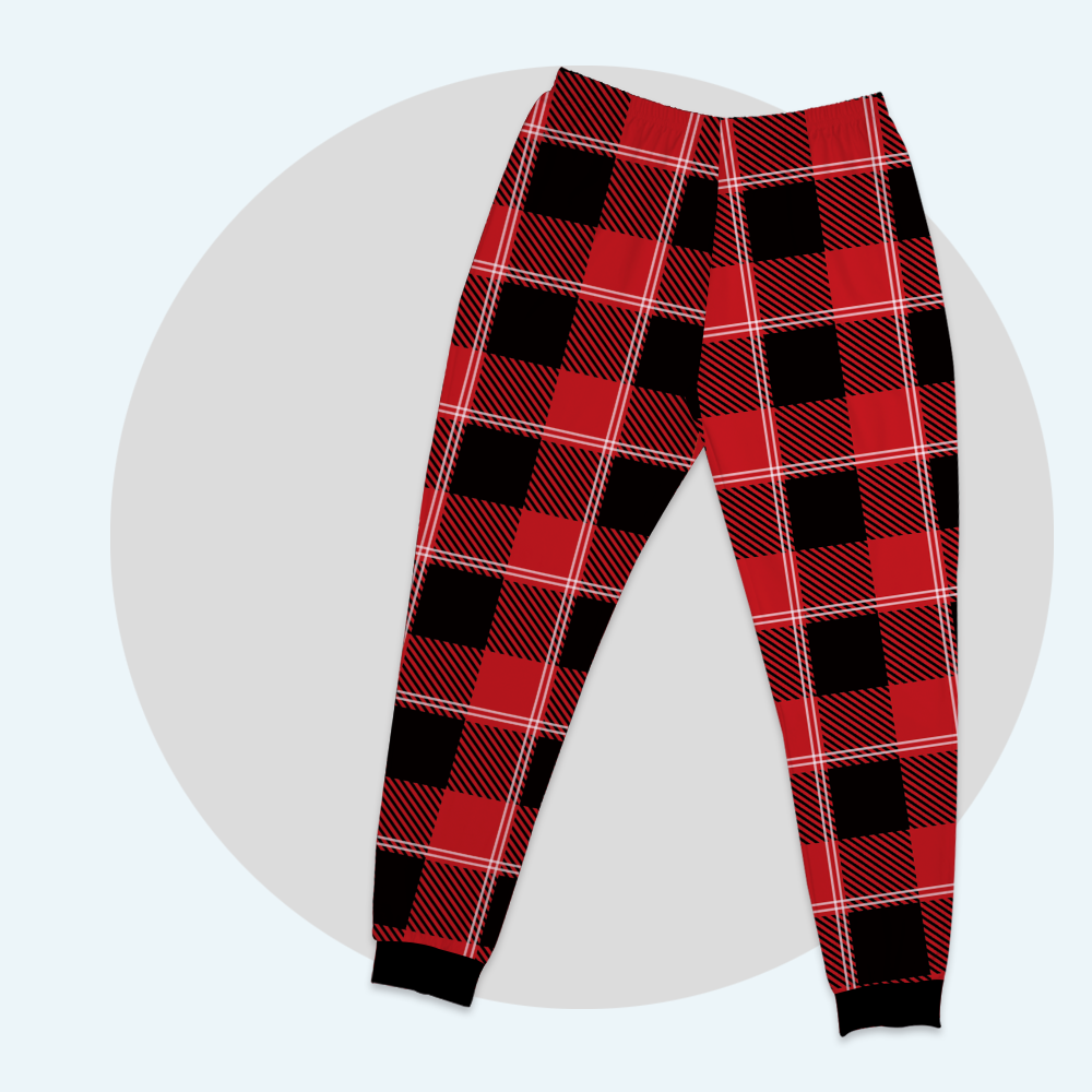 Custom Family Pajamas Classic Red Tartan Pants - 