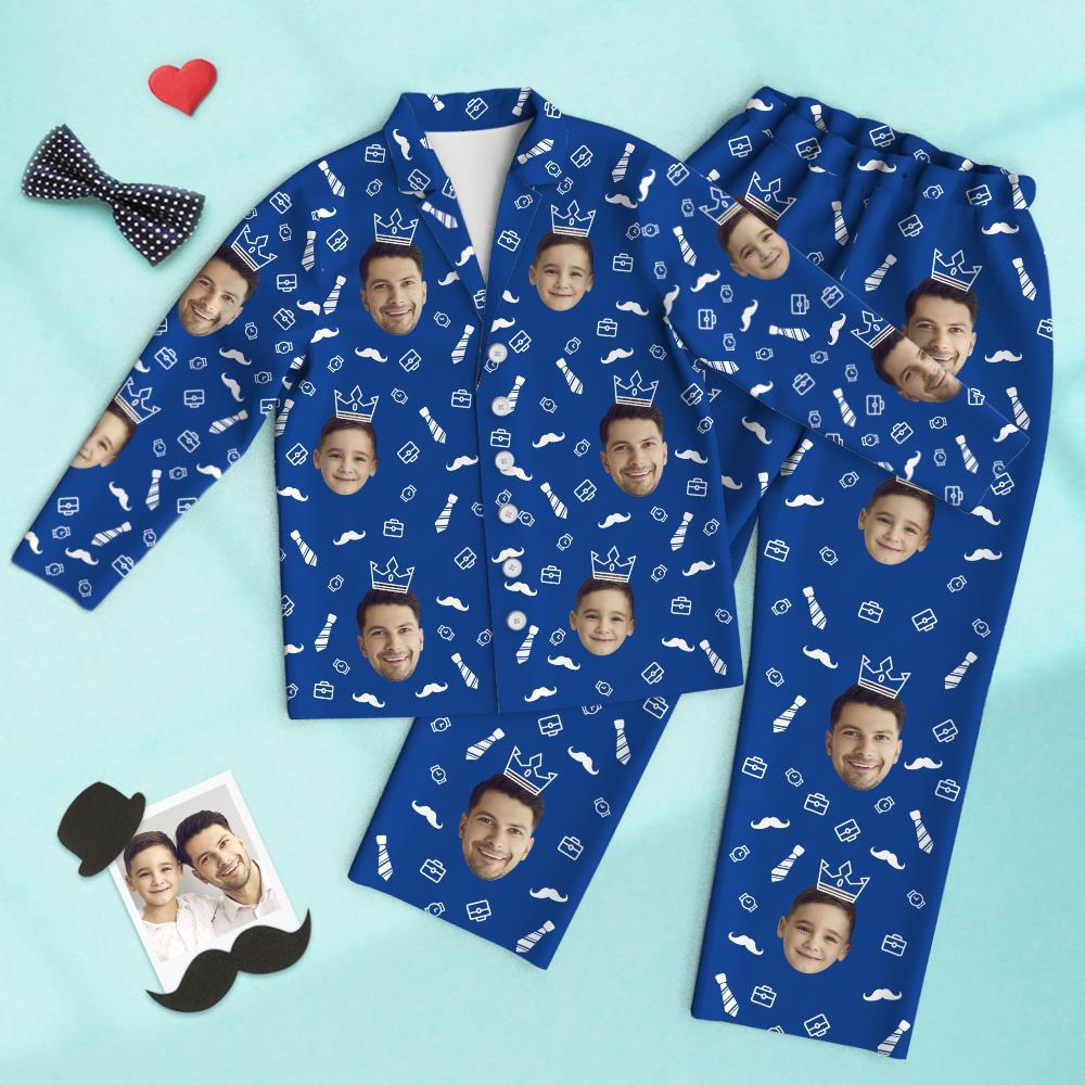 Custom Face Pajamas Set Love My Dad Personalized Fathers Day Gifts - 