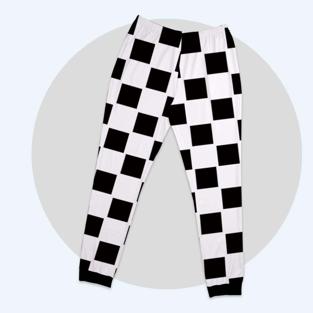 Custom Family Basic Pajama Pants With Chess Board - 