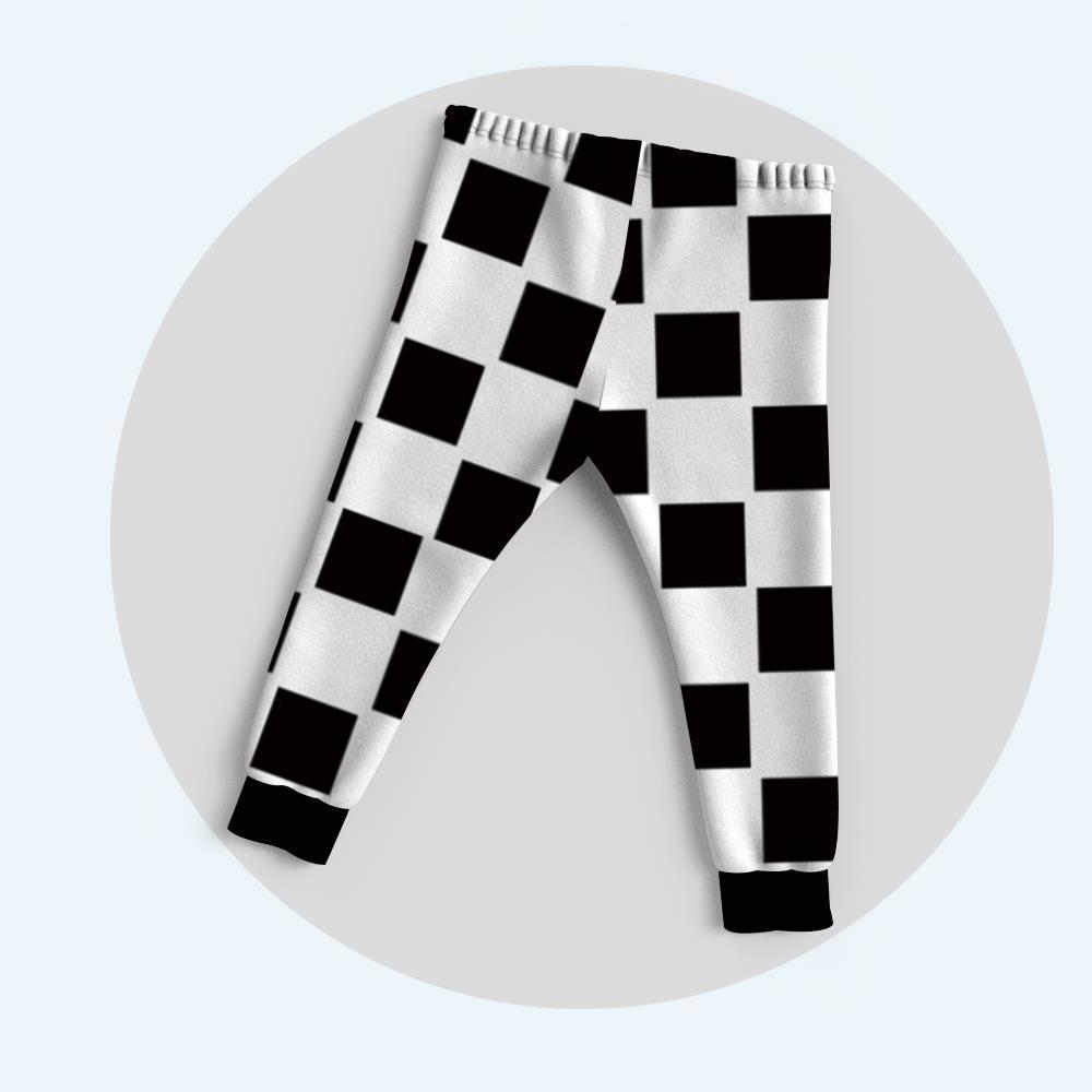 Custom Family Basic Pajama Pants With Chess Board - 