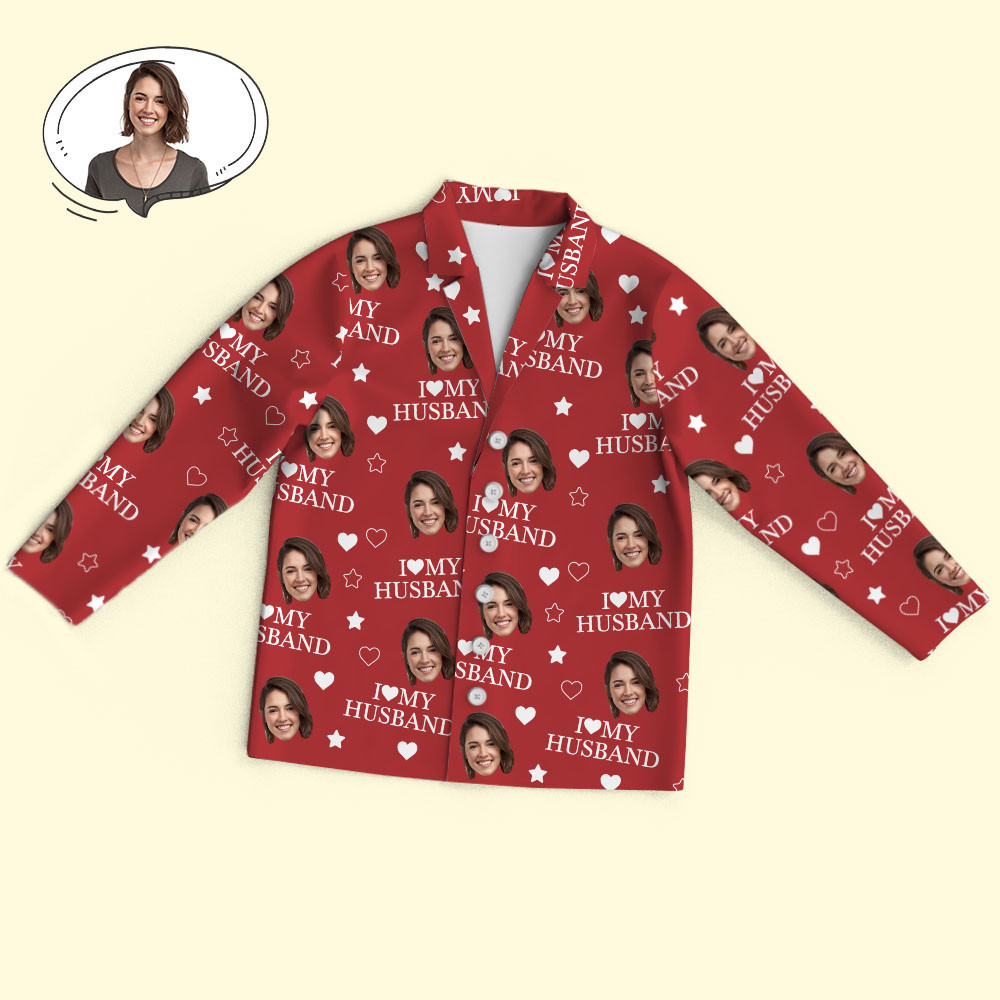 Custom Photo Every Day,I Love You More - Couple Personalized Custom Pajamas - Christmas Gift For Husband Wife,Anniversary - 