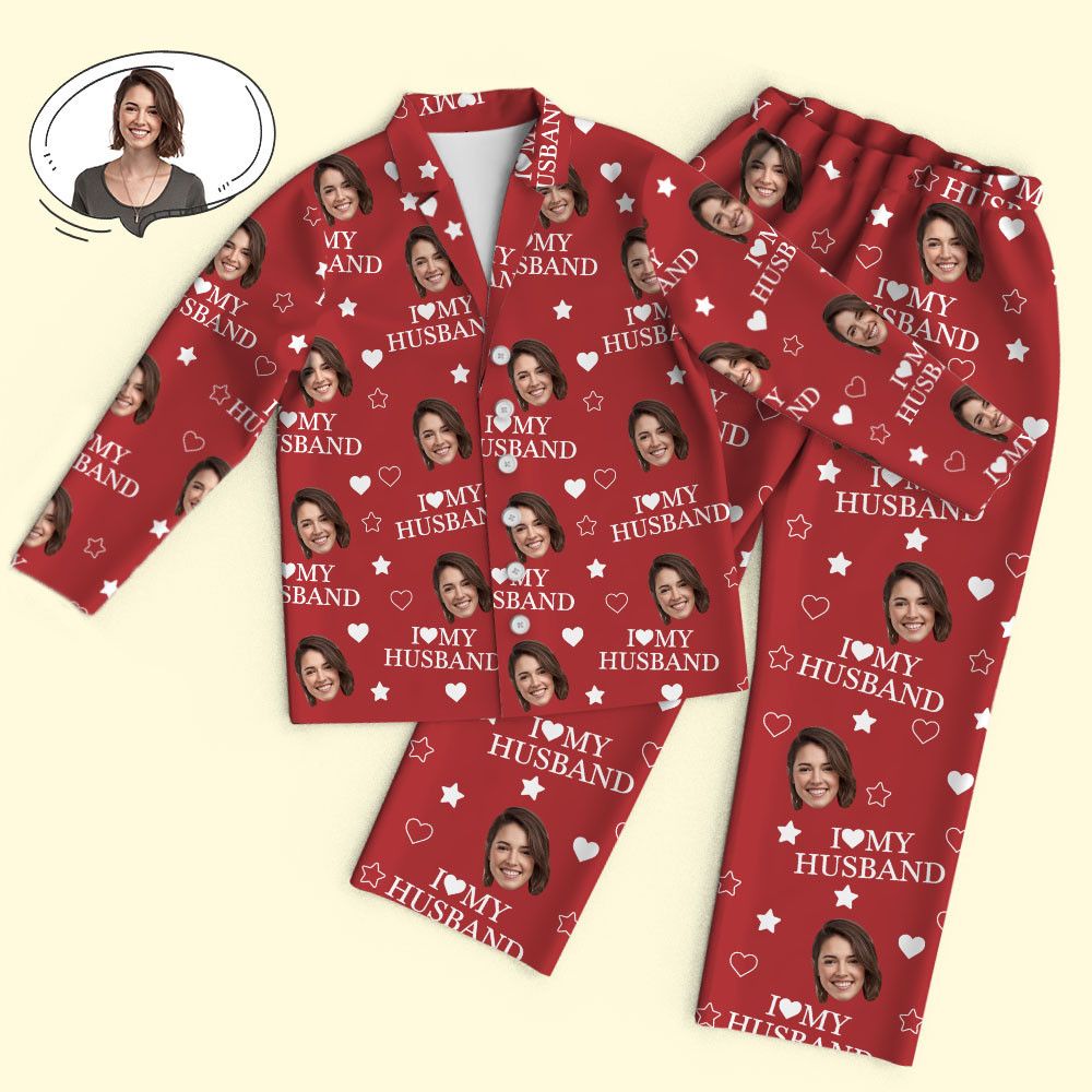 Custom Photo Every Day,I Love You More - Couple Personalized Custom Pajamas - Christmas Gift For Husband Wife,Anniversary - 