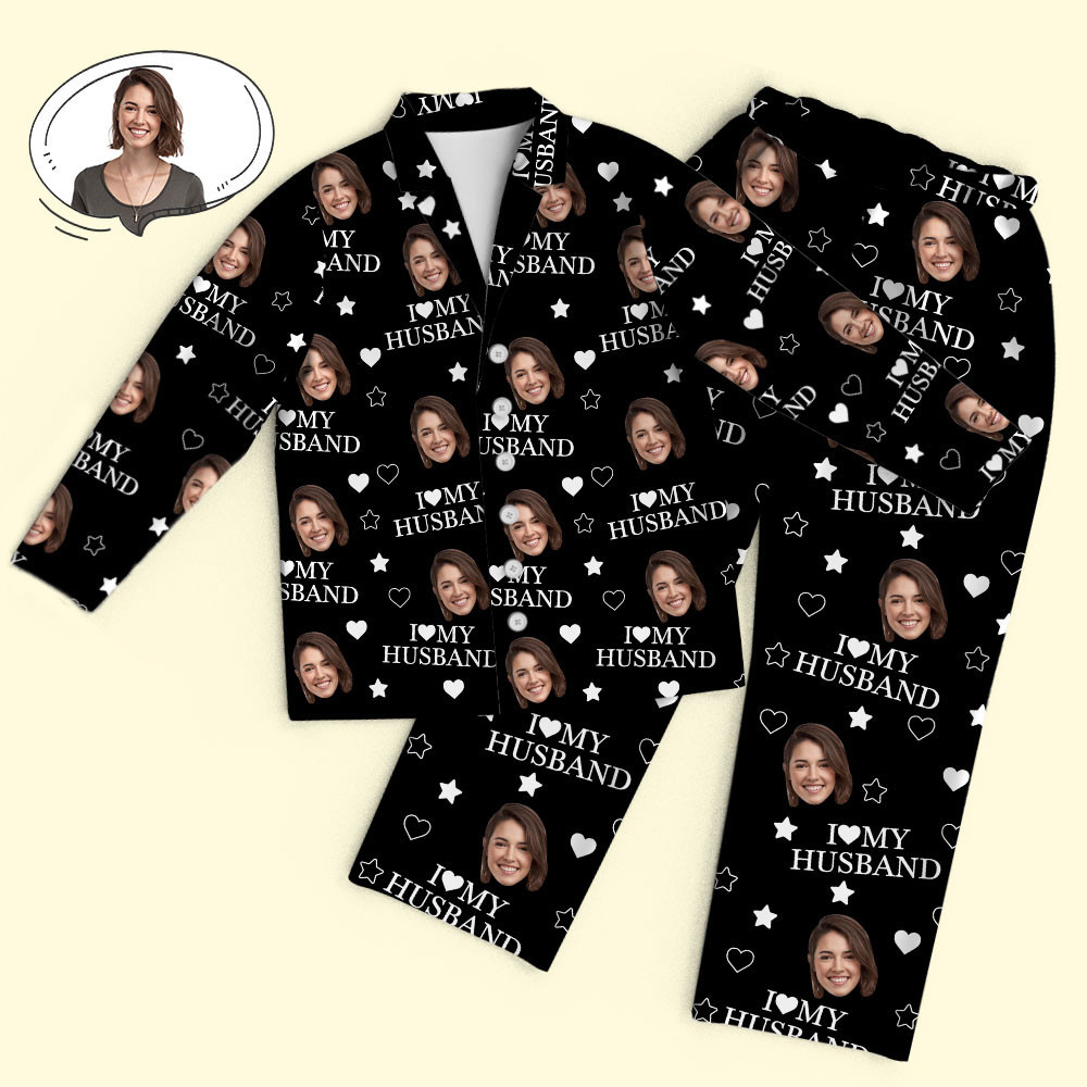 Custom Photo Every Day,I Love You More - Couple Personalized Custom Pajamas - Christmas Gift For Husband Wife,Anniversary - 