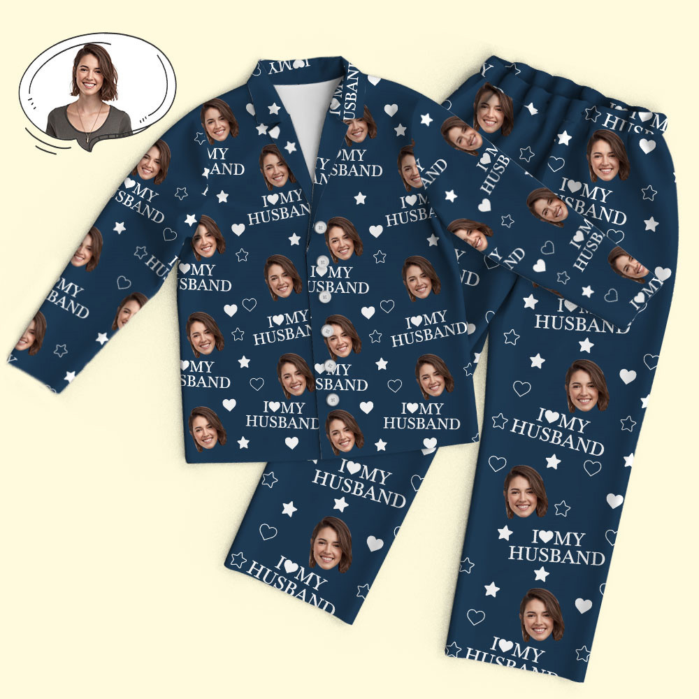 Custom Photo Every Day,I Love You More - Couple Personalized Custom Pajamas - Christmas Gift For Husband Wife,Anniversary - 
