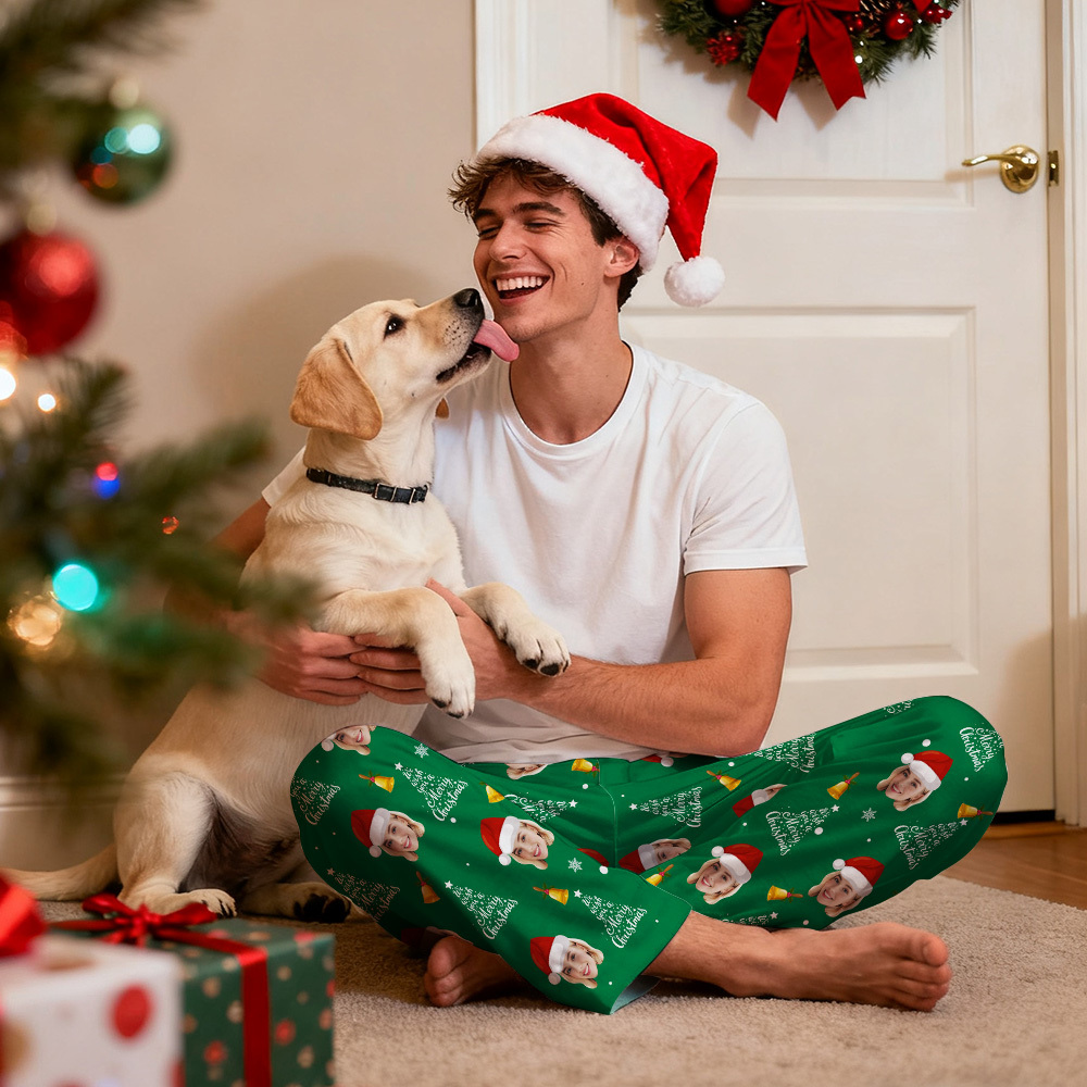 Personalize Christmas Pajamas with Face,Pajamas with Photo,Custom Pajama Pants,Family Pajamas,Mens Pajamas,Women's Pajamas,Christmas Gifts - 