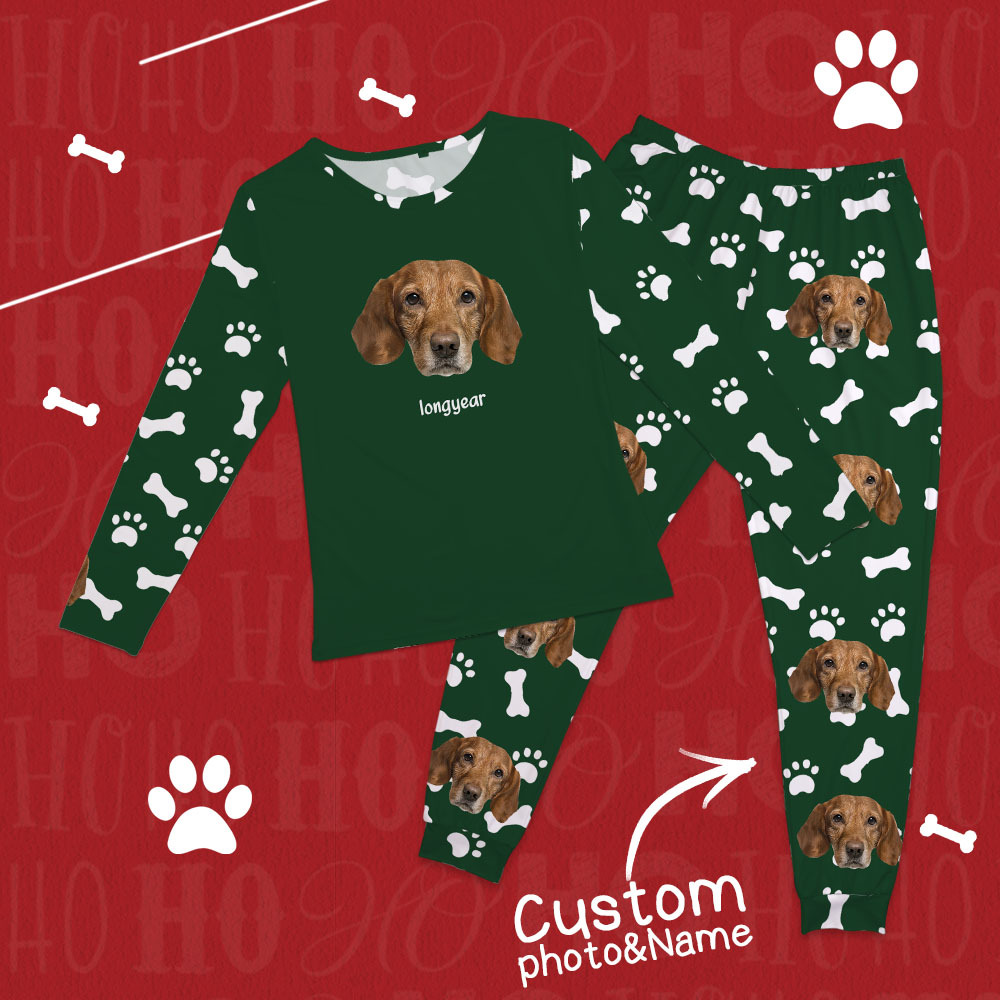 Custom Photo Pet Faces - Gift For Dog Lovers, Cat Lovers - Personalized Unisex Pajamas Set Pajamas For Family - 