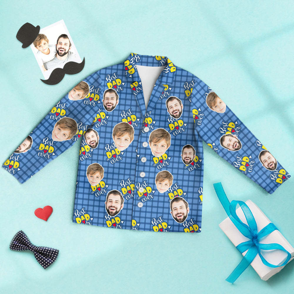 Custom Face Father's Day Pajamas - Best Dad Ever - 