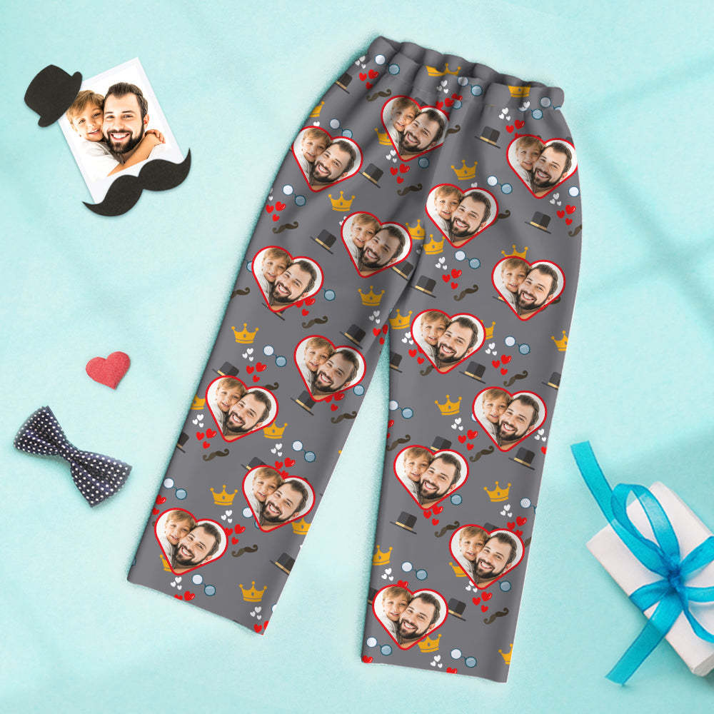 Custom Photo Pajamas Father's Day Love You Dad - 