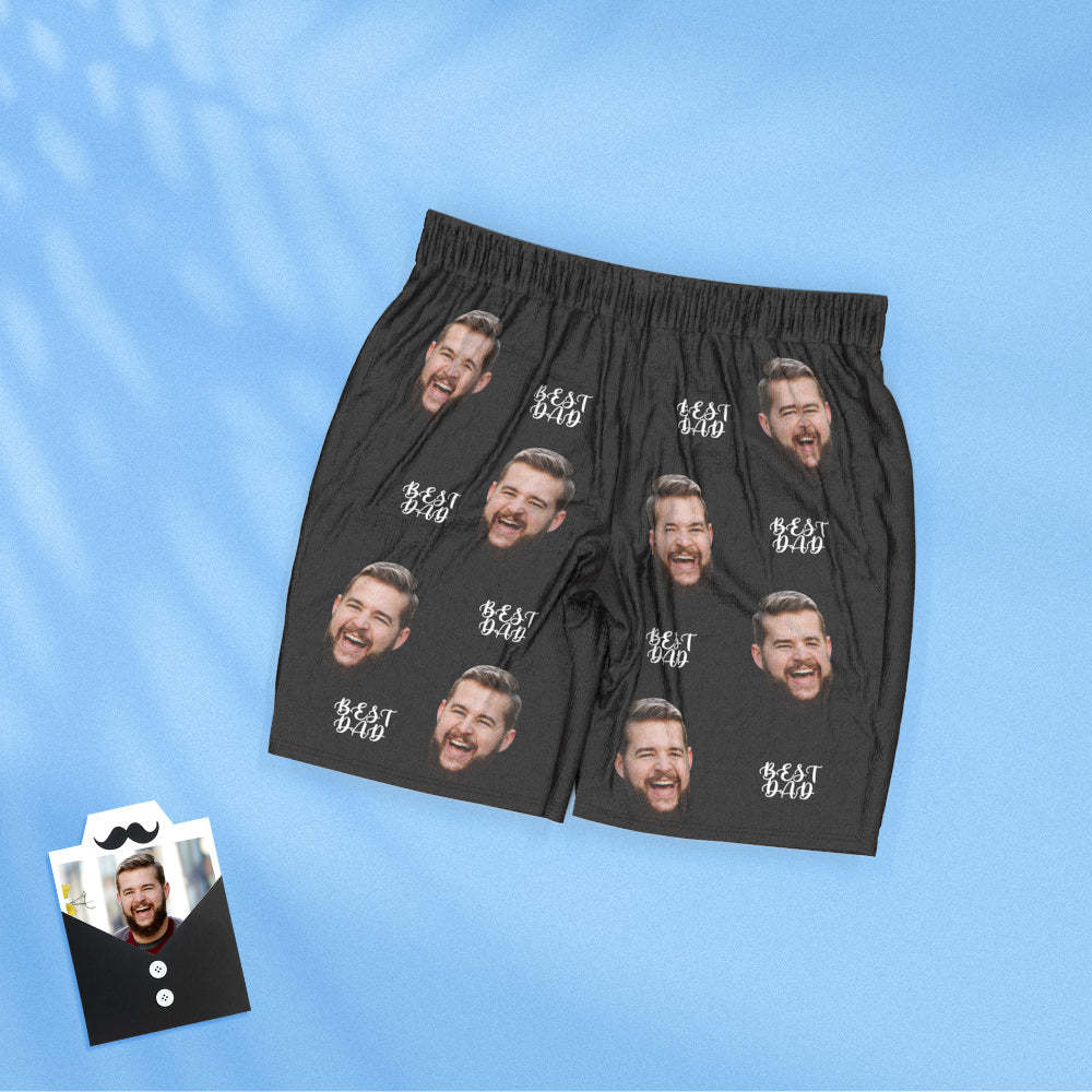 Custom Face Short Sleeved Pajamas Personalized Photo Sleepwear Women Men Pajamas Best Dad Father's Day Gifts - 