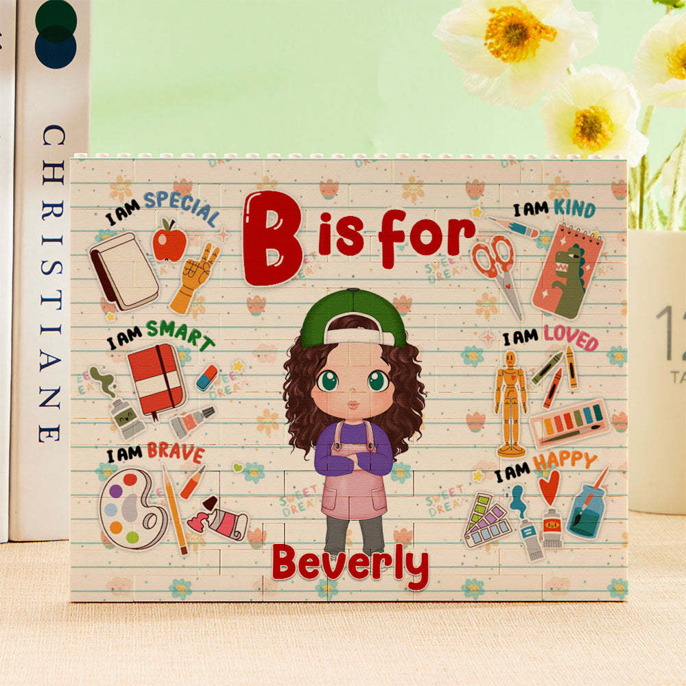 Personalized Horizontal Building Brick My Dream Job Block Birthday Gift For Kids - myphotowallet