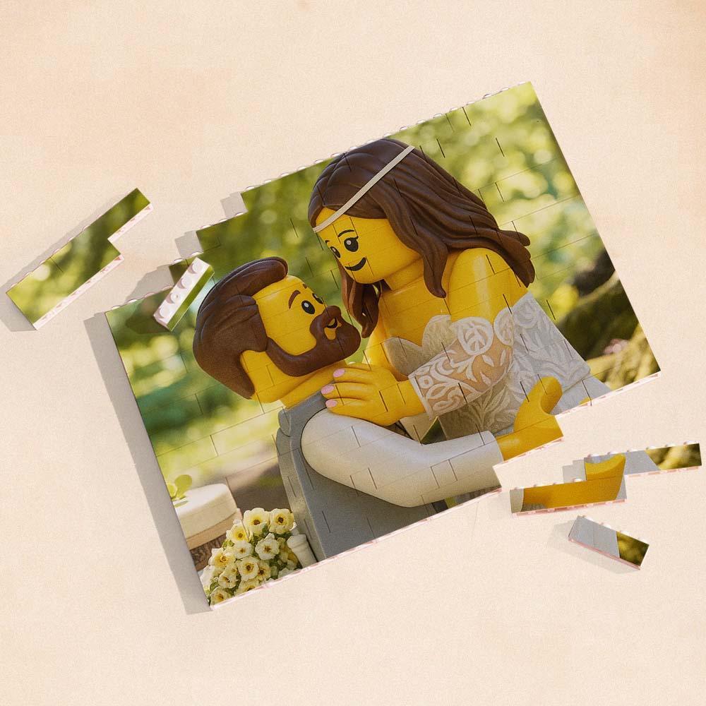 Custom Brick Photo Puzzle - Turn Your Memories into a Mini-Figure Style Keepsake