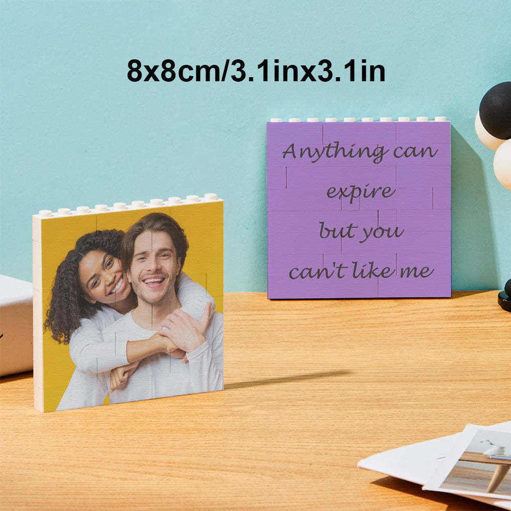 Custom Photo Building Brick Personalized Music Code Block Heart Shaped Photo Block Gifts for Her