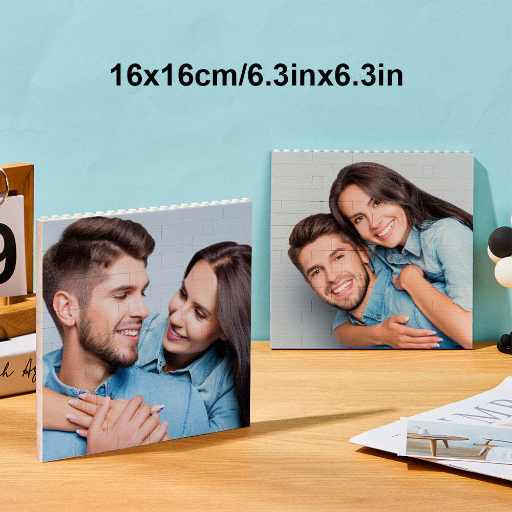Custom Photo Building Brick Personalized Music Code Block Heart Shaped Photo Block Gifts for Her
