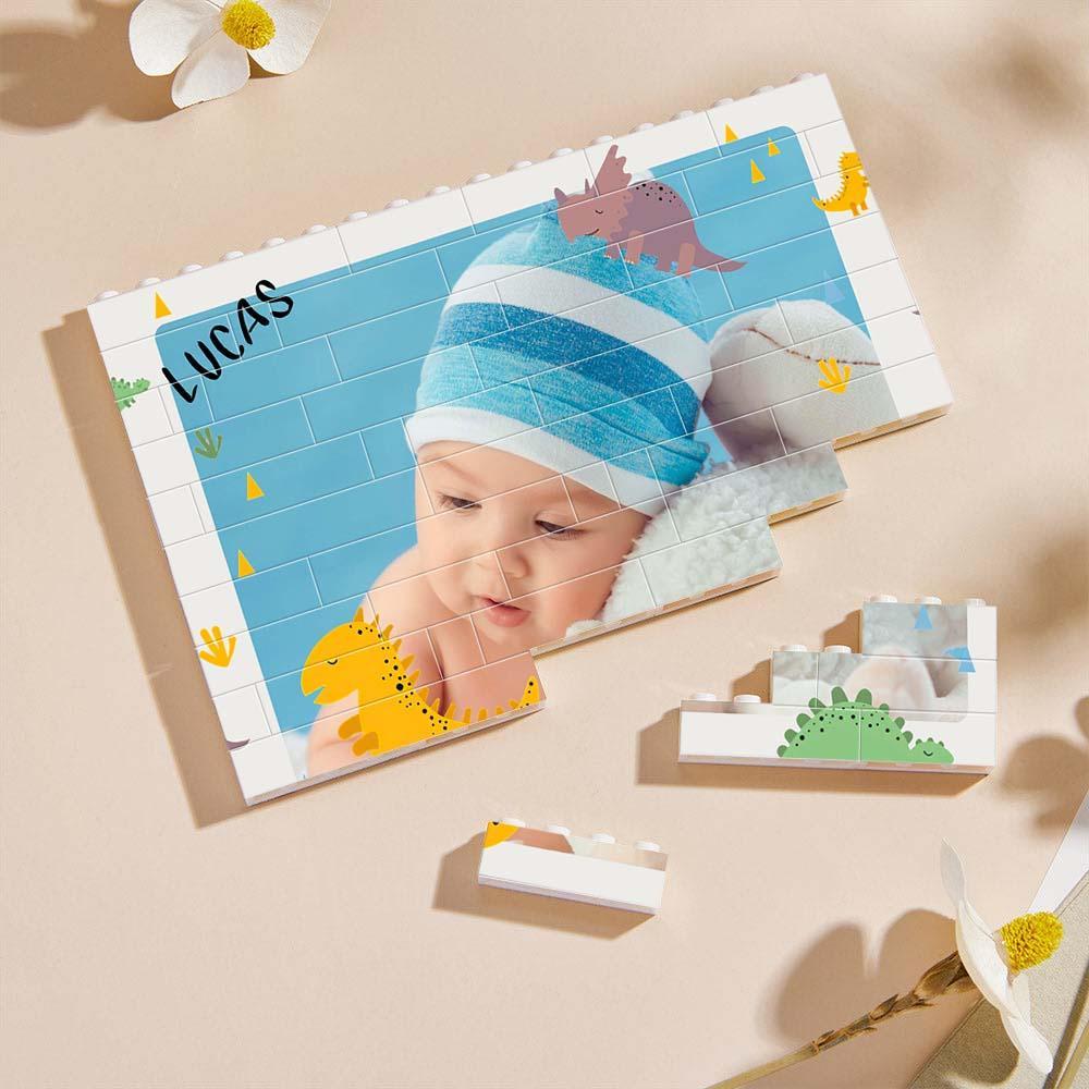 Custom Collage Photo Building Blocks Square Shape Building Bricks Gift for Him - soufeelus