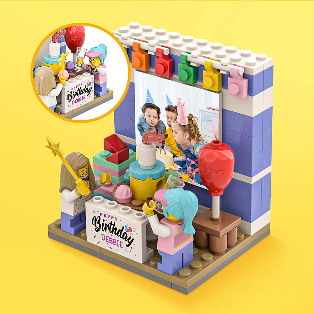 Custom Birthday Theme Building Block Set Birthday Box Minifig Presents