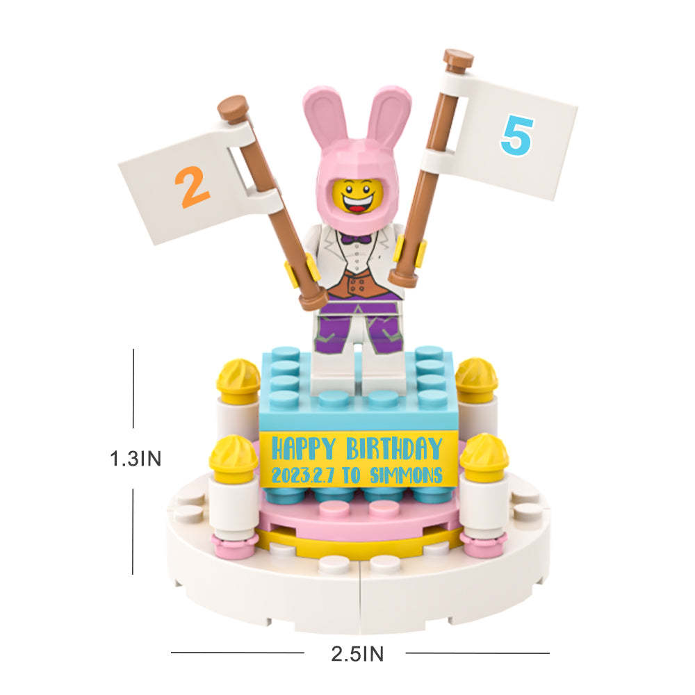 Custom Birthday Theme Building Block Set Birthday Party Figures Building Kits