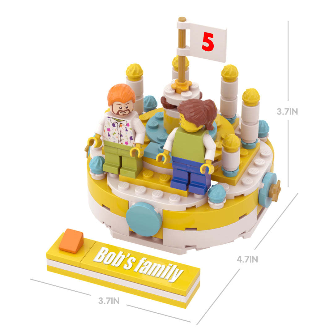 Custom Birthday Theme Building Block Set Birthday Box Minifig Presents