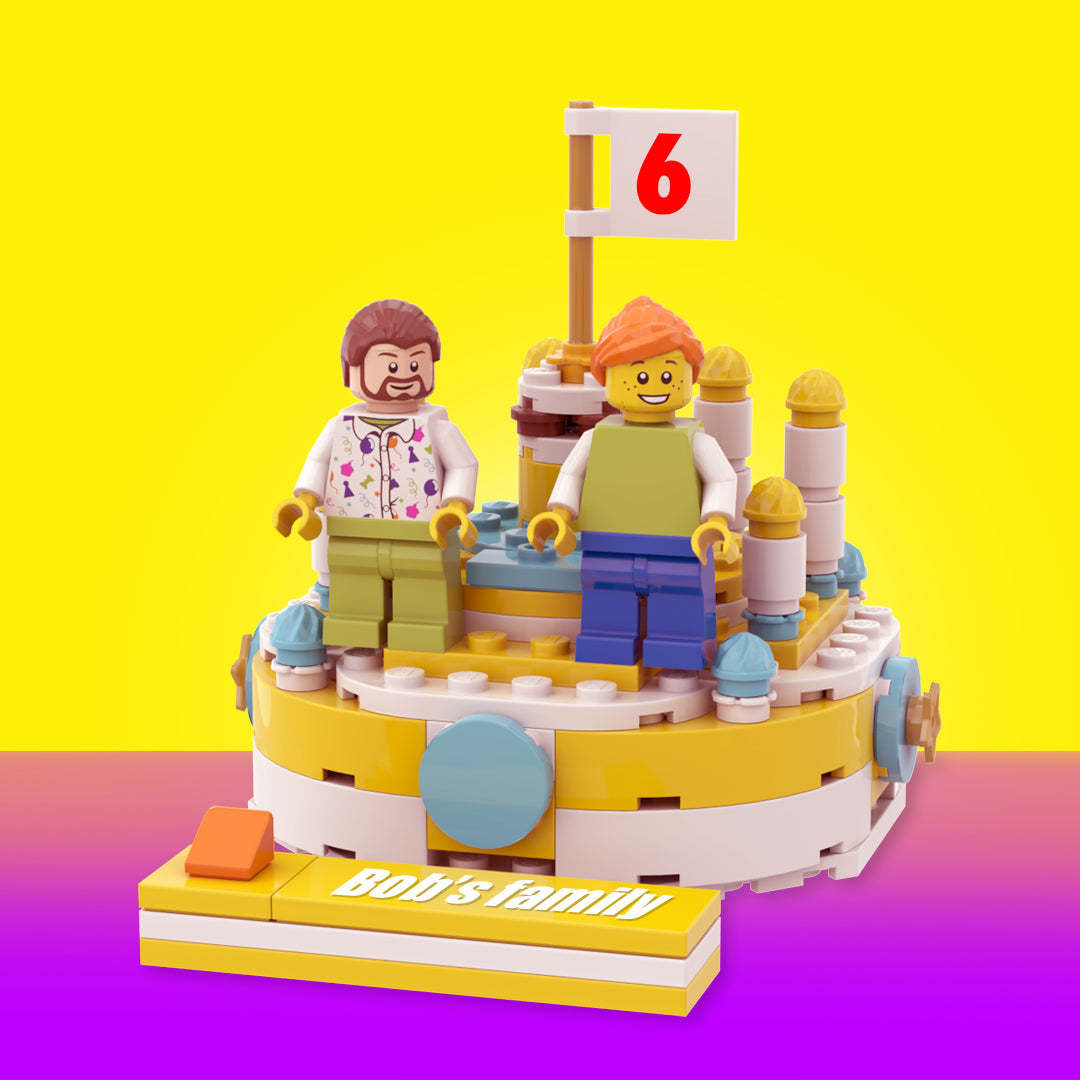 Custom Birthday Theme Building Block Set Birthday Box Minifig Presents