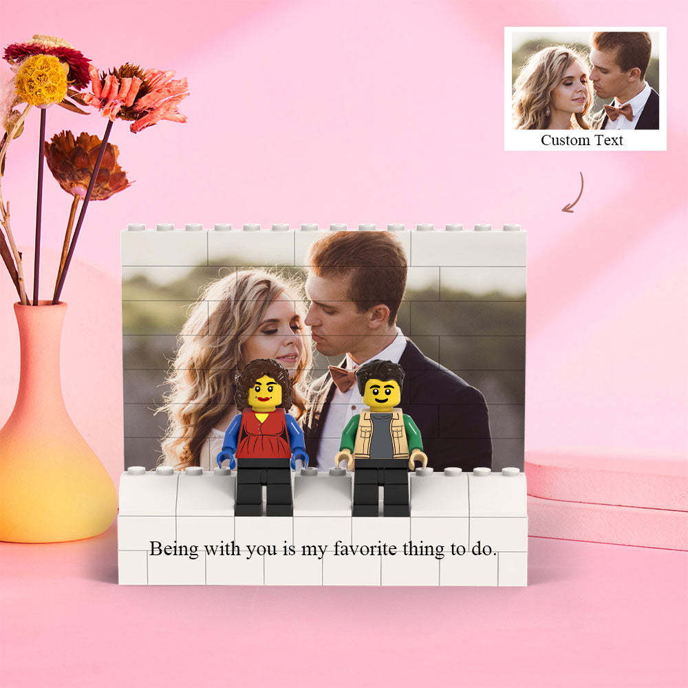 Custom Horizontal Rectangle Photo Building Block Set Figures Building Kits