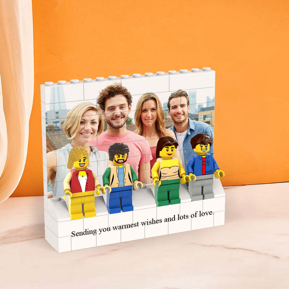 Custom Horizontal Rectangle Photo Building Block Set Figures Building Kits