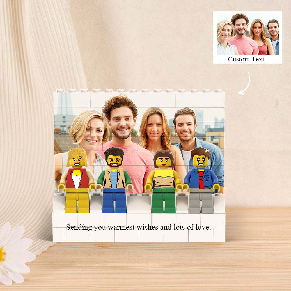 Custom Horizontal Rectangle Photo Building Block Set Figures Building Kits
