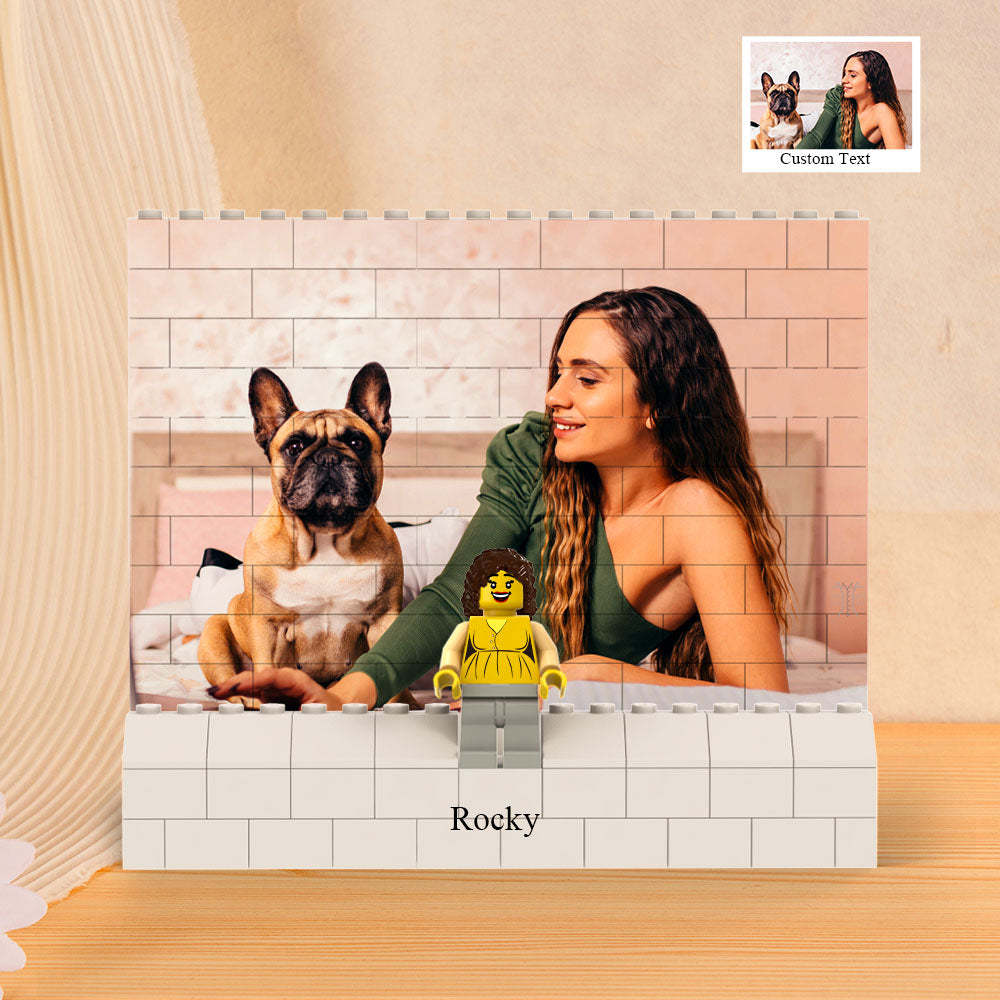 Custom Horizontal Rectangle Photo Building Block Set Figures Building Kits