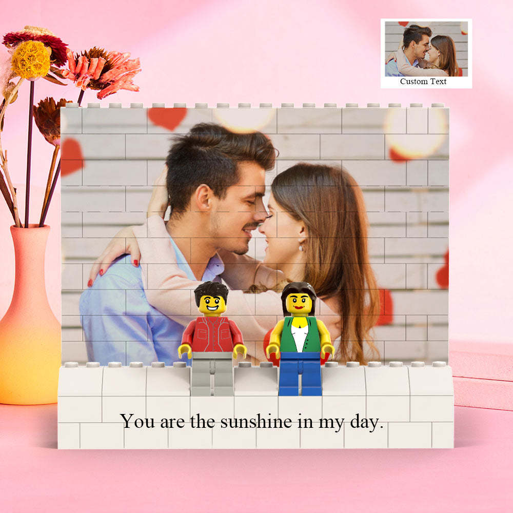 Custom Horizontal Rectangle Photo Building Block Set Figures Building Kits