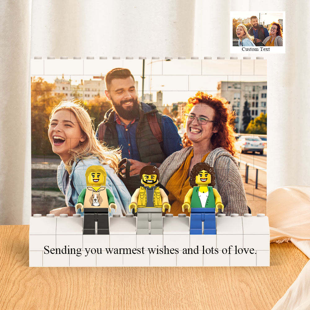 Custom Horizontal Rectangle Photo Building Block Set Figures Building Kits