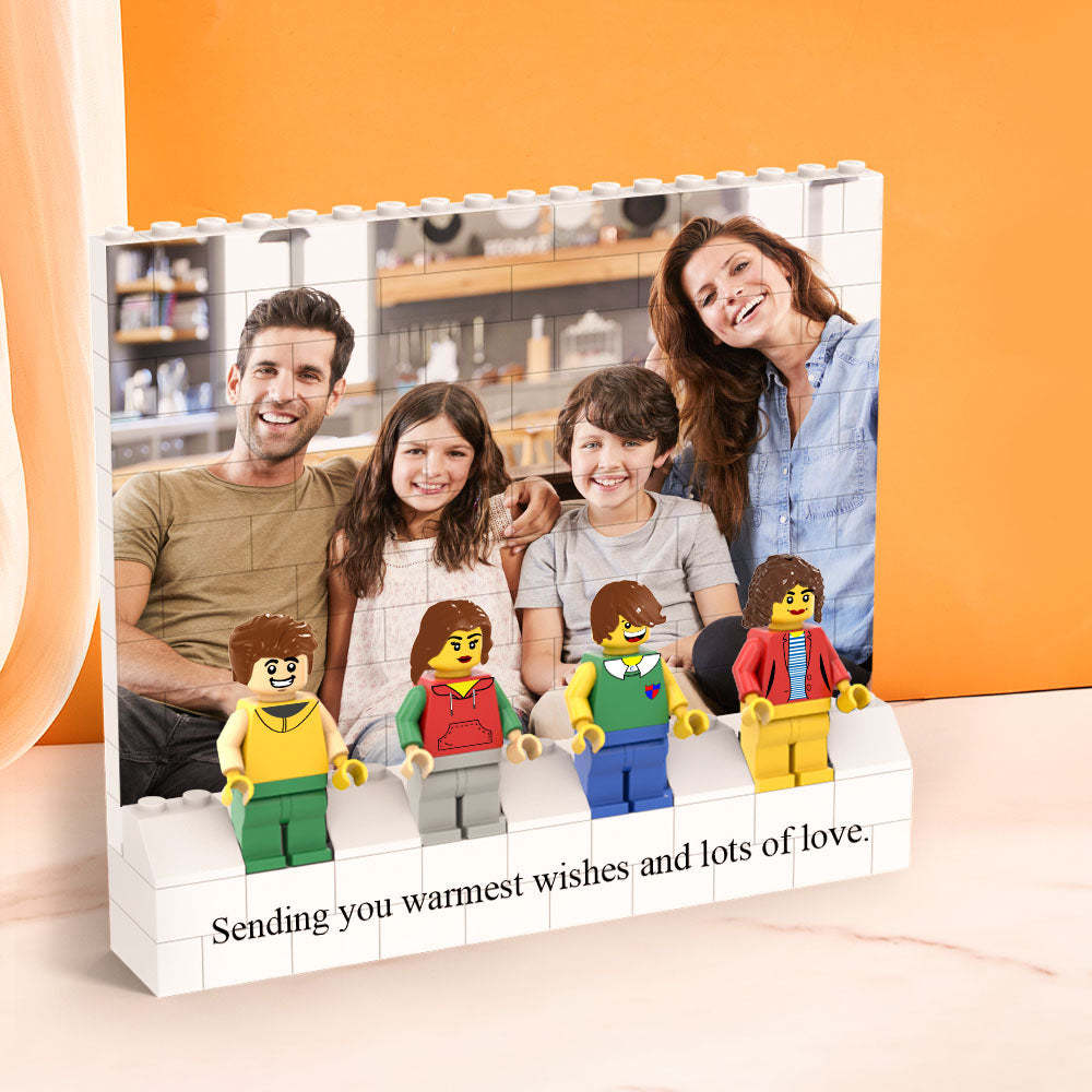 Custom Horizontal Rectangle Photo Building Block Set Figures Building Kits