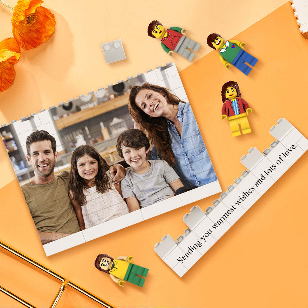 Custom Horizontal Rectangle Photo Building Block Set Figures Building Kits