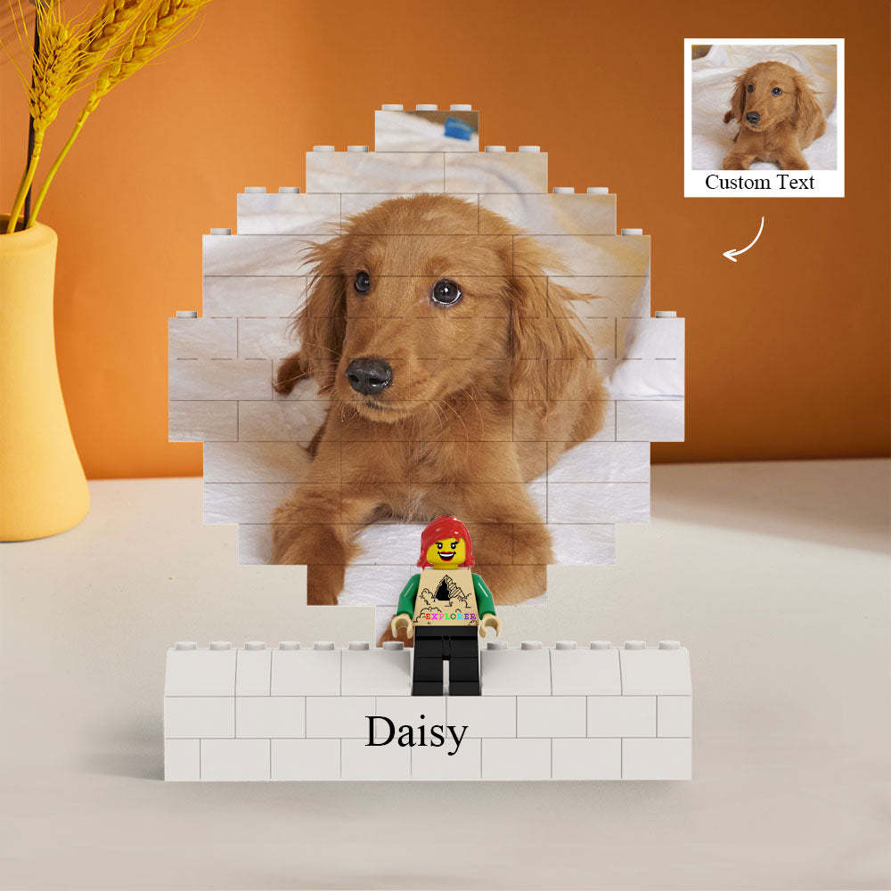 Custom Circles Shaped Photo Building Block Set Figures Building Kits