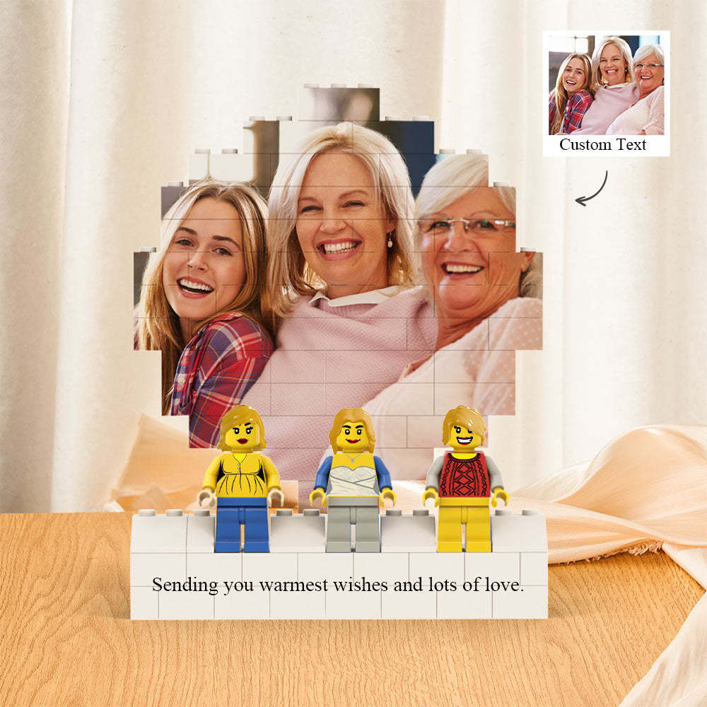 Custom Circles Shaped Photo Building Block Set Figures Building Kits