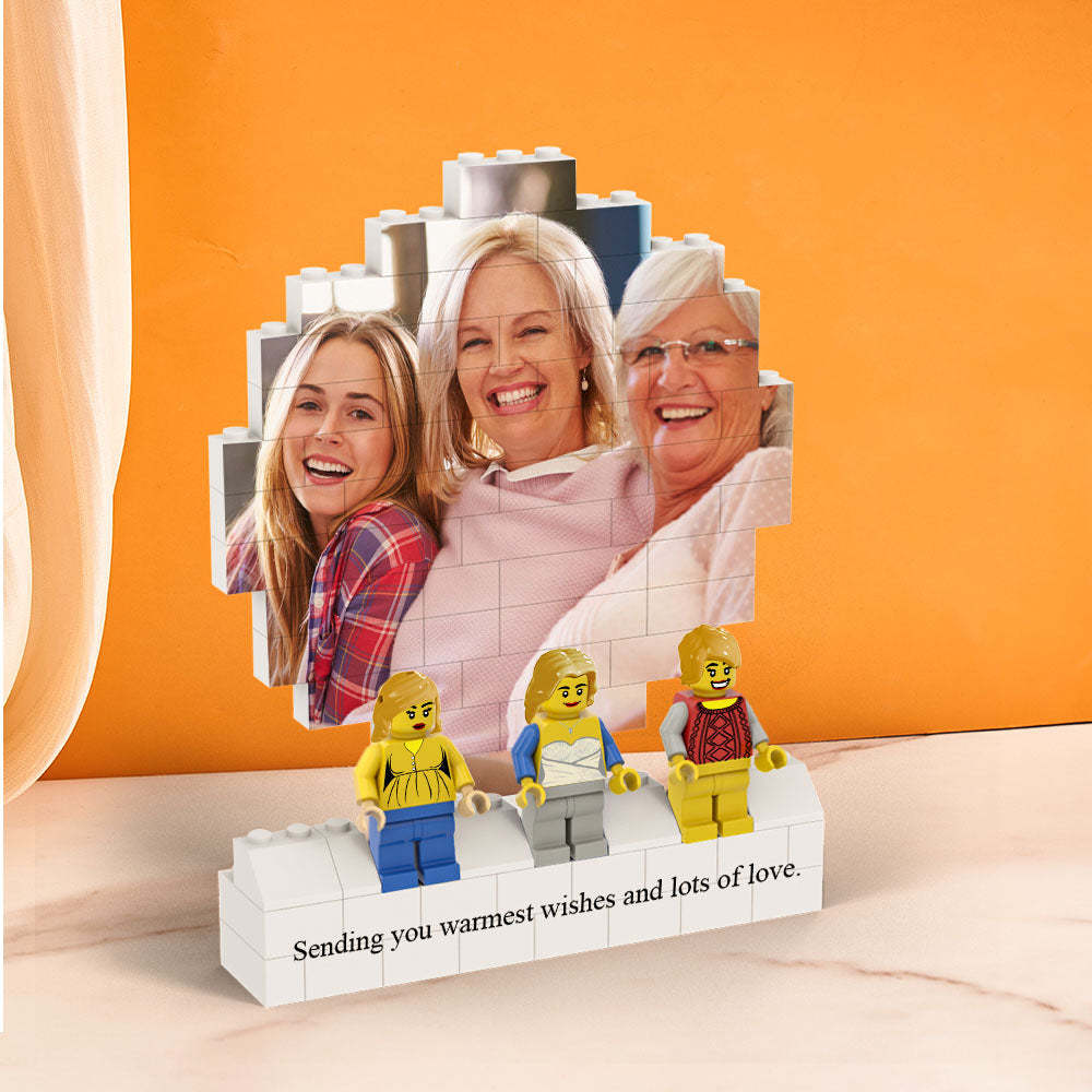 Custom Circles Shaped Photo Building Block Set Figures Building Kits