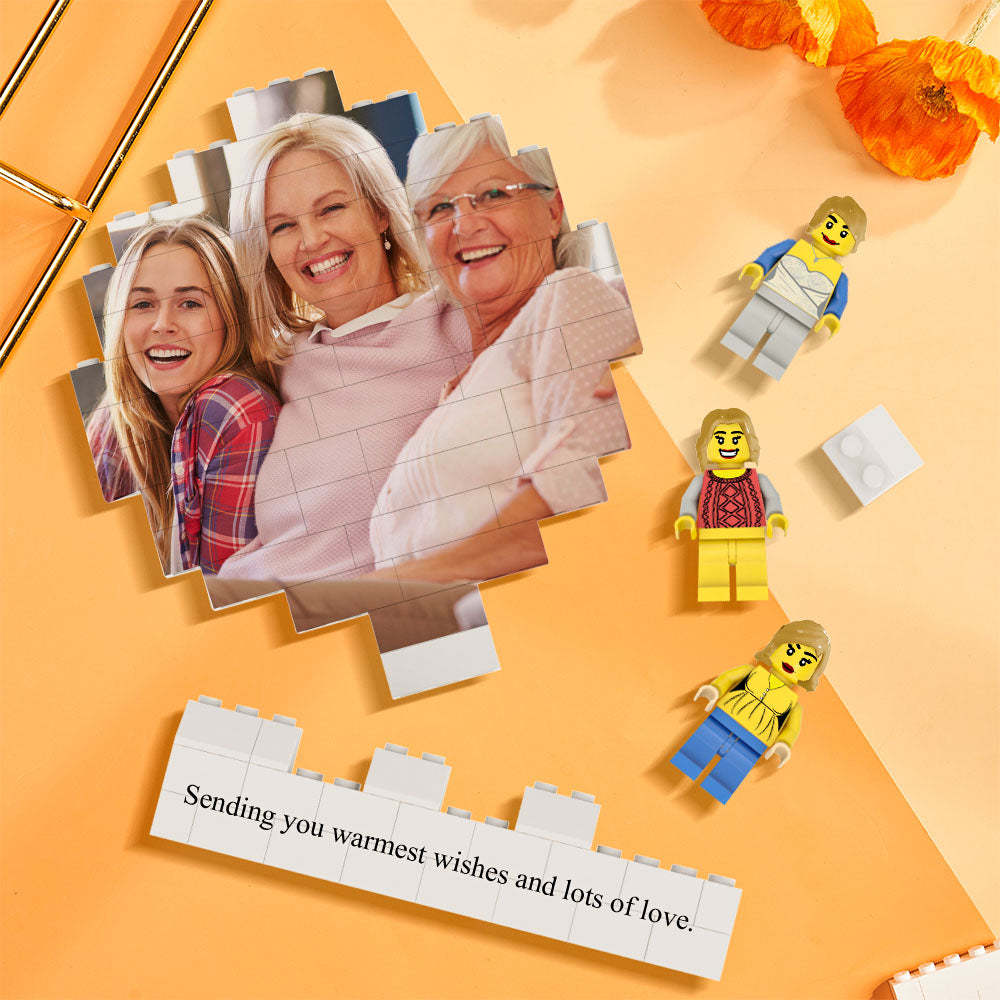 Custom Circles Shaped Photo Building Block Set Figures Building Kits