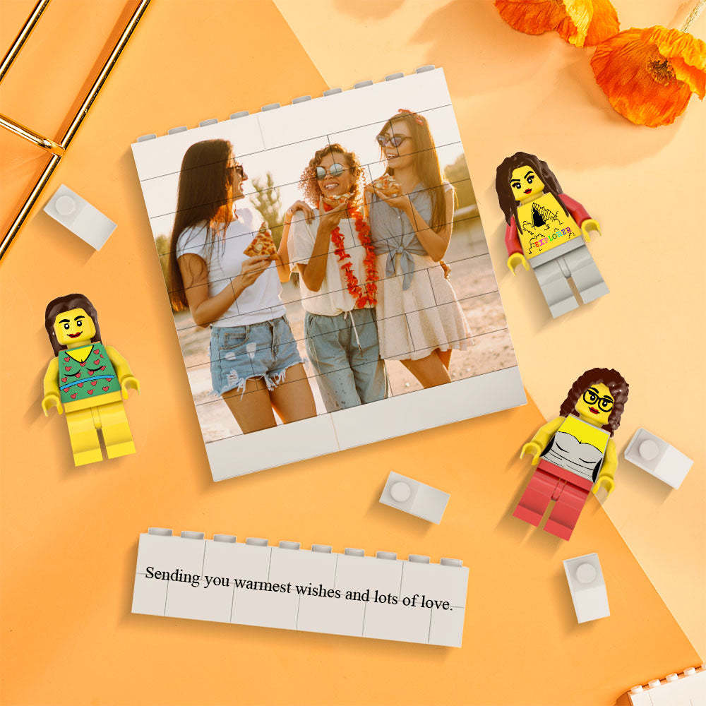 Custom Square Photo Building Block Set Figures Building Kits