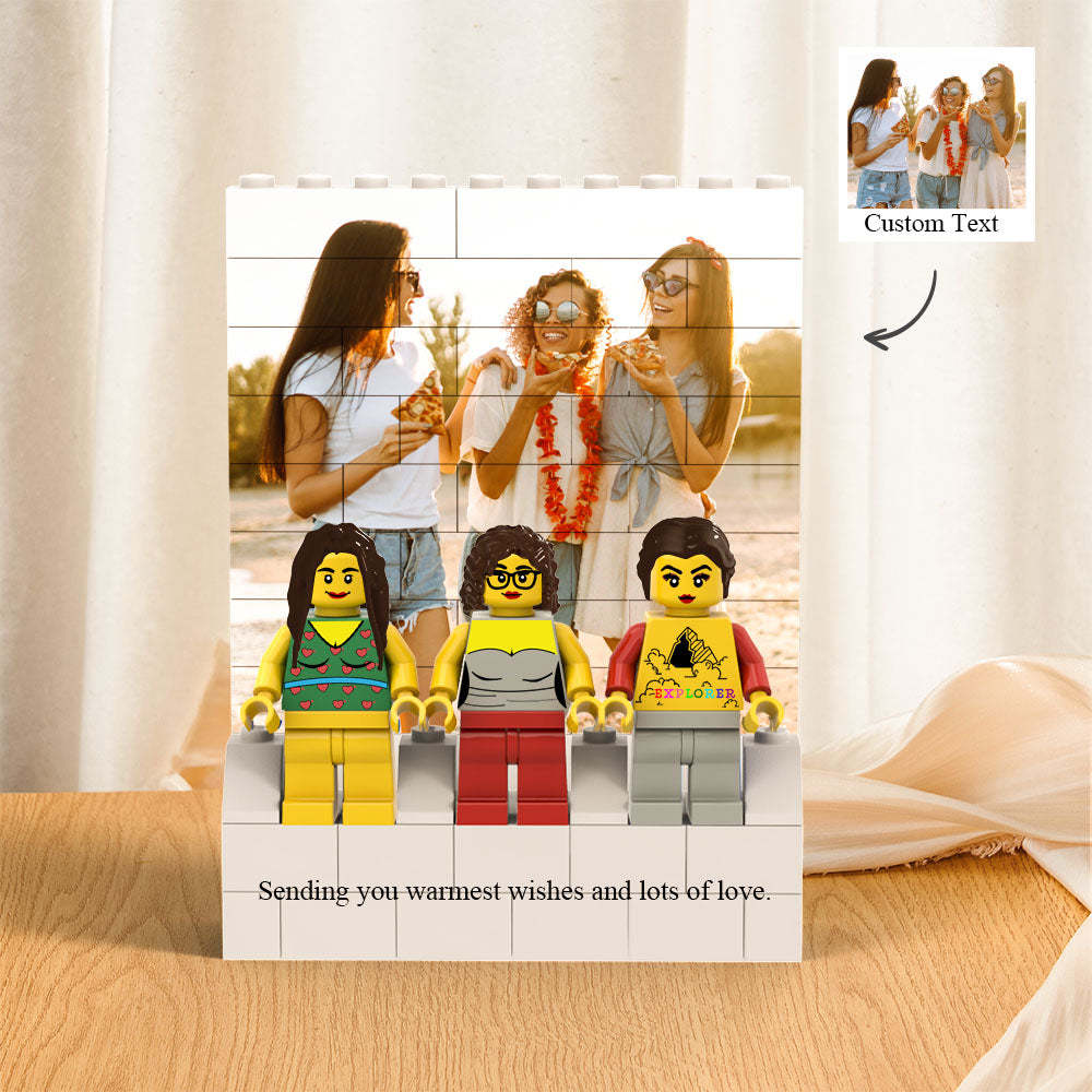 Custom Square Photo Building Block Set Figures Building Kits