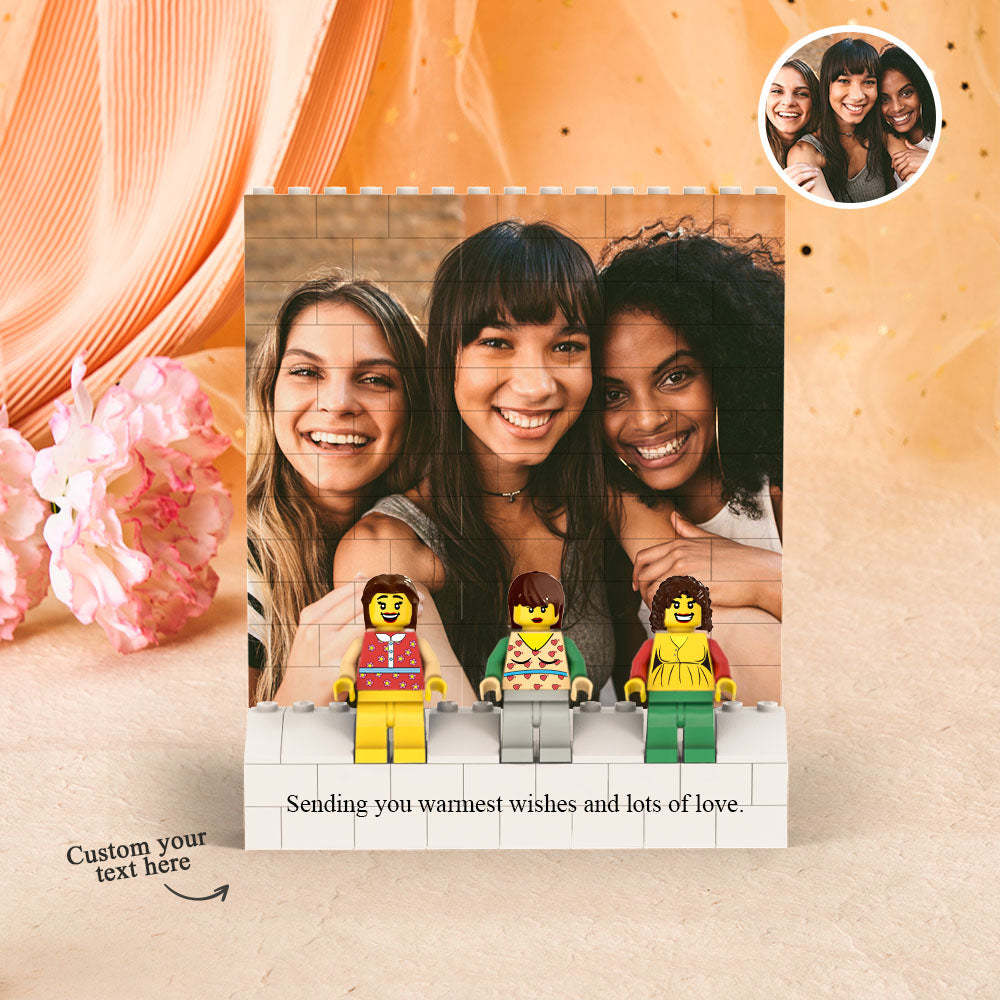 Custom Square Photo Building Block Set Figures Building Kits