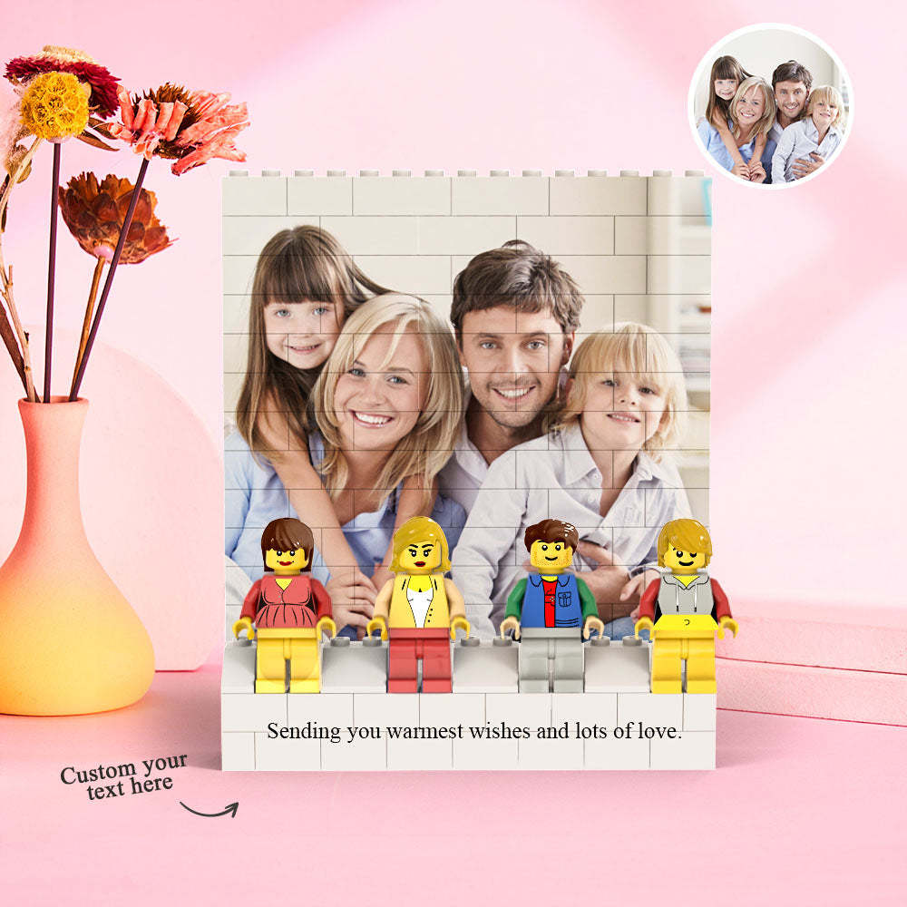 Custom Square Photo Building Block Set Figures Building Kits