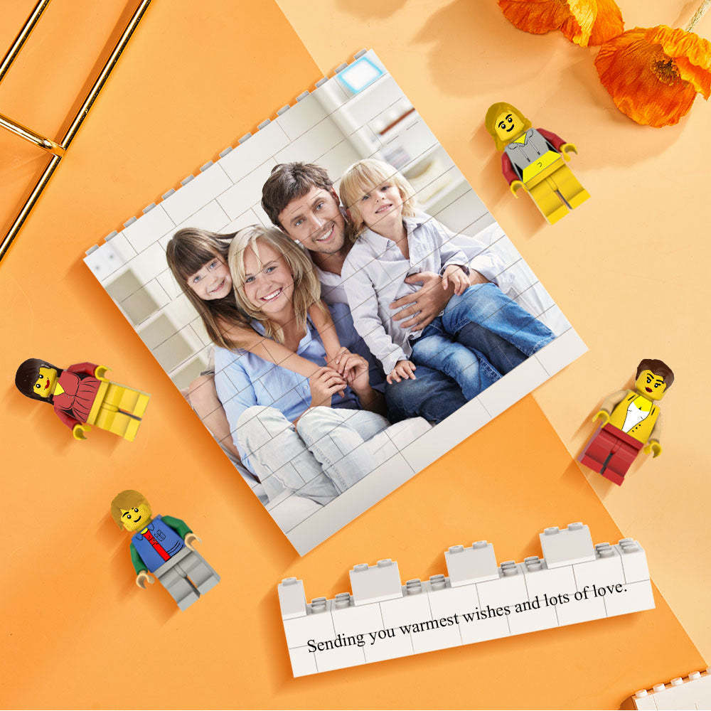 Custom Square Photo Building Block Set Figures Building Kits