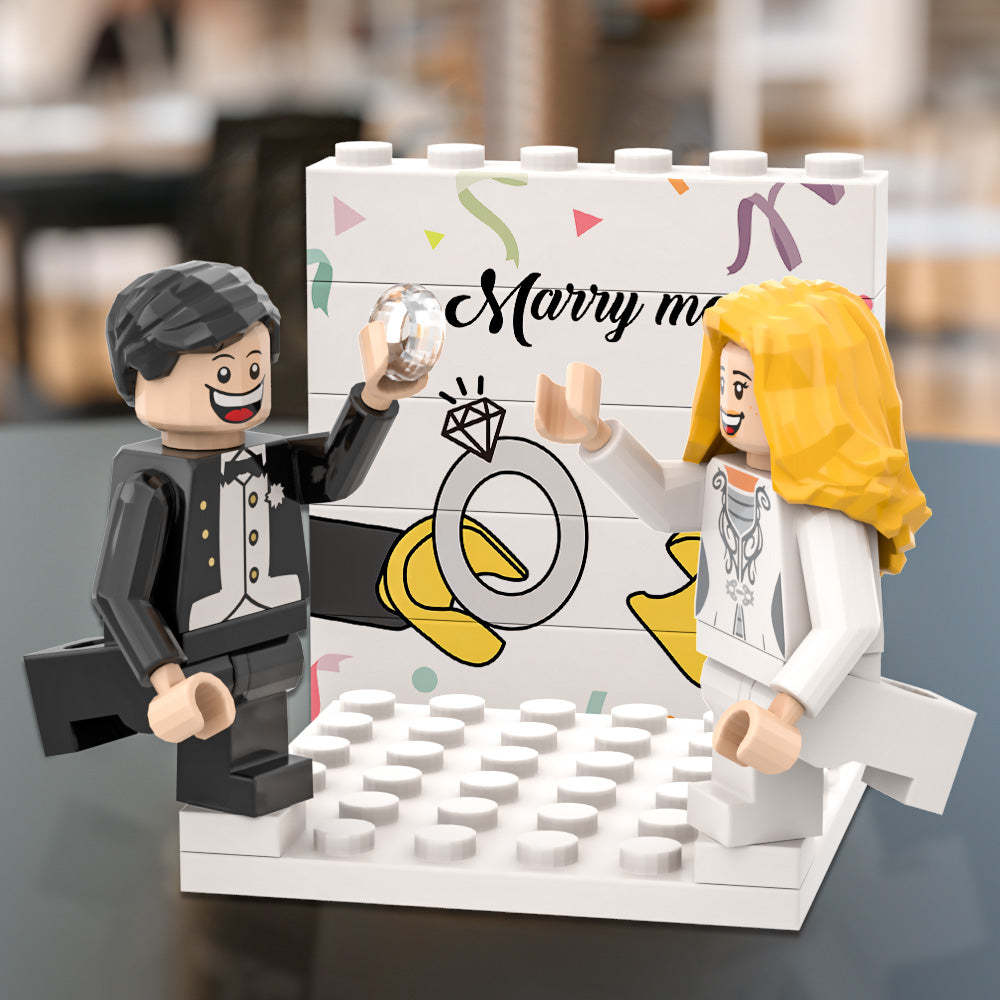 Building Block Set Engagement Theme Board Wall Panel Ornaments